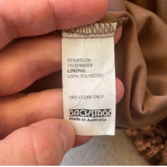 Bronze Sequin Party Dress - Picture 8 of 9